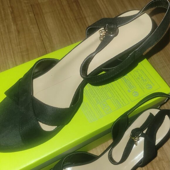 Block Heeled Platform Sandals Chunky Open Toe Shoes for Women - Picture 2 of 2